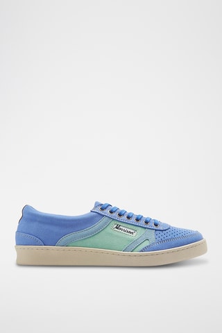 Baskets en nubuck Sacramento - Vert et bleu