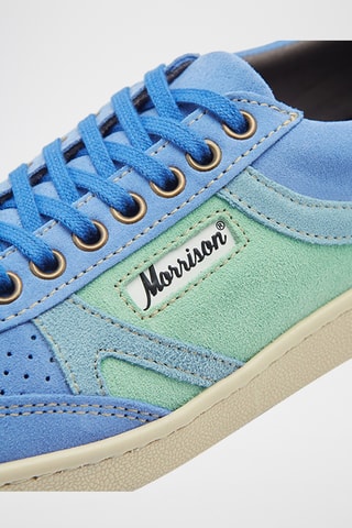 Baskets en nubuck Sacramento - Vert et bleu