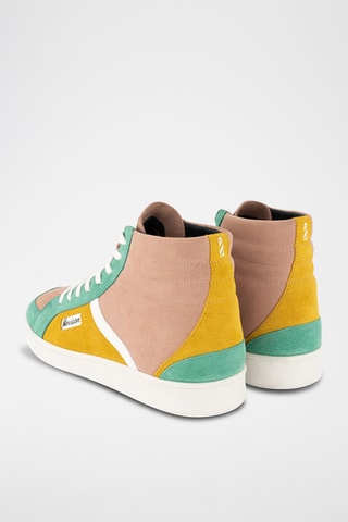 Baskets montantes en nubuck Screech - Rose