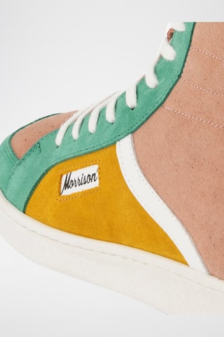 Baskets montantes en nubuck Screech - Rose