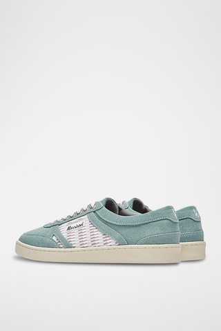 Baskets en nubuck Silver - Vert d’eau