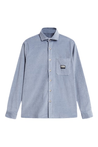 Surchemise en velours en coton biologique Sky Corduroy - Ciel