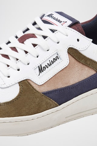 Baskets en cuir Space - Rouge