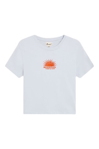 T-shirt Sunset - Bleu clair