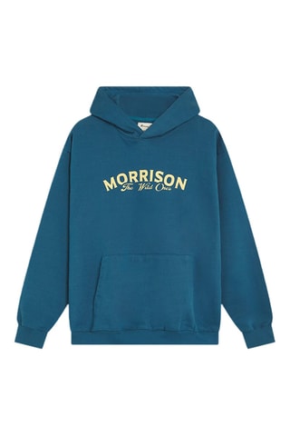 Sweat à capuche Team - Bleu canard