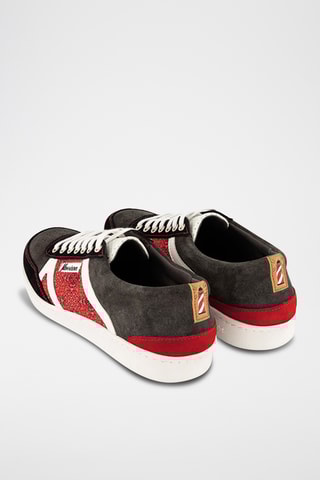 Baskets en cuir de chèvre nubuck Teller - Noir