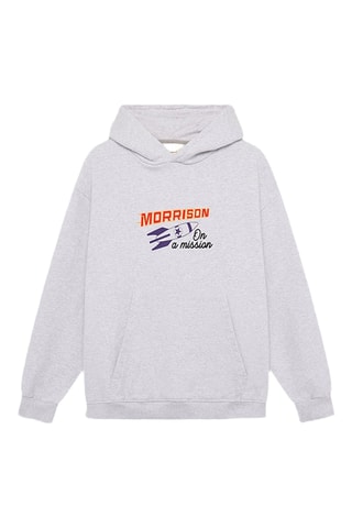 Sweat à capuche Ula - Gris clair chiné