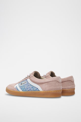 Baskets en cuir de chèvre nubuck Wallula - Rose