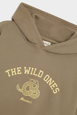 Sweat à capuche Wild - Marron