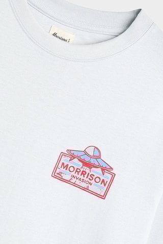 T-shirt Alien  - Blanc