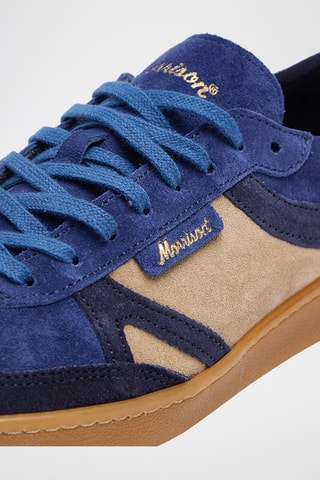 Baskets en cuir de chèvre Anchor - Bleu