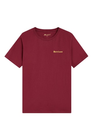T-shirt Brand Burgundy - Bordeaux