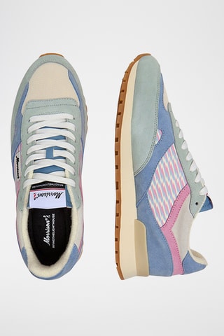 Baskets en cuir Chrysler - Bleu cobalt