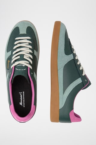 Baskets en cuir Aqua - Vert