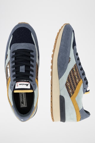 Baskets en nubuck Cody - Bleu indigo