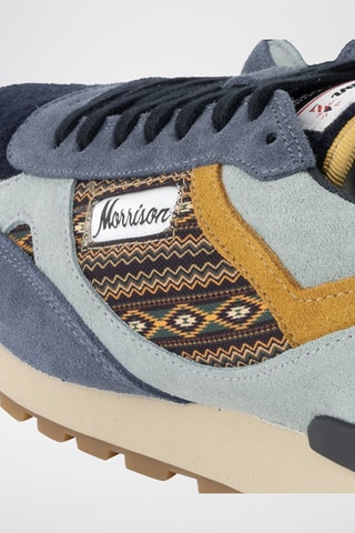 Baskets en nubuck Cody - Bleu indigo