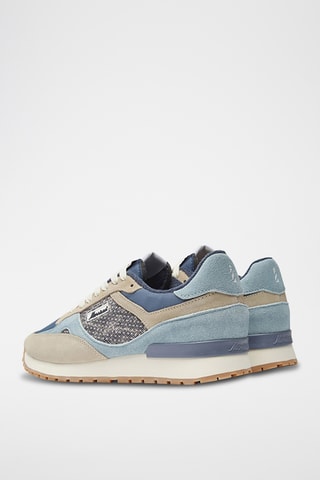 Baskets en nubuck Dakota - Bleu cobalt