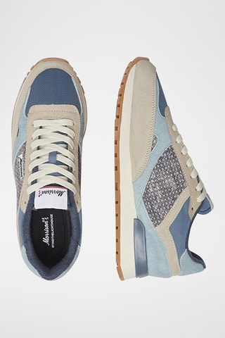 Baskets en nubuck Dakota - Bleu cobalt