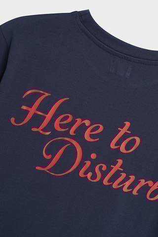 T-shirt Disturb Navy Pocket - Bleu marine