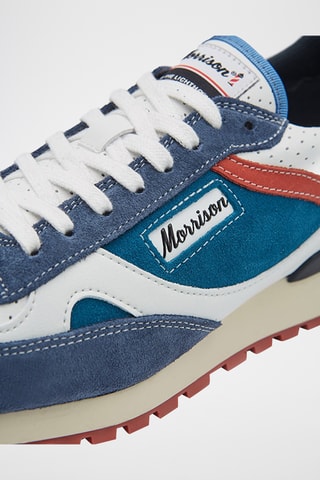 Baskets en nubuck Downey - Bleu cobalt