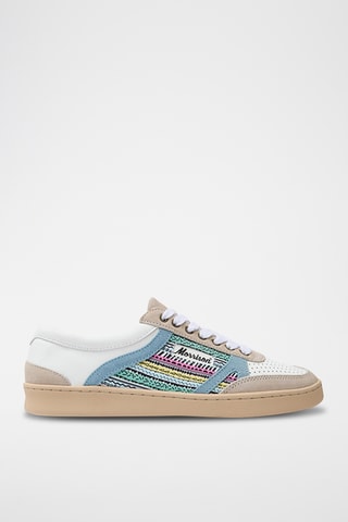 Baskets en cuir nappa Dylan - Blanc