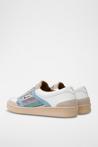 Baskets en cuir nappa Dylan - Blanc