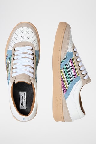 Baskets en cuir nappa Dylan - Blanc