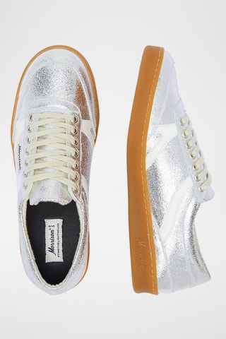 Baskets en nubuck Essential - Argenté