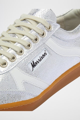 Baskets en nubuck Essential - Argenté