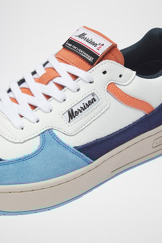 Baskets plateformes en cuir Evans - Blanc