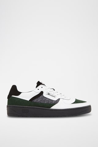 Baskets plateformes en cuir Explorer - Noir