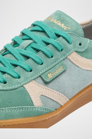 Baskets en nubuck Goblin - Vert clair