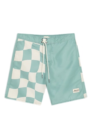 Short de bain Chess - Vert d’eau
