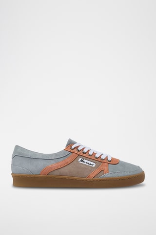 Baskets en nubuck Houston - Bleu canard
