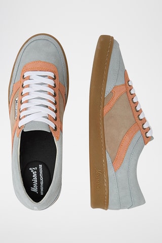 Baskets en nubuck Houston - Bleu canard