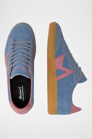 Baskets en cuir Ice - Bleu canard