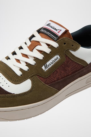 Baskets en cuir nappa nubuck Jarvis - Gris