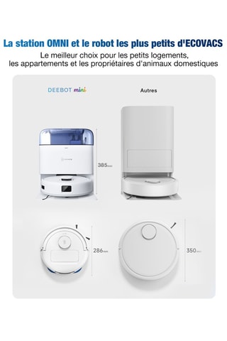 Aspirador robô lavador Ecovacs Mini Verde - 128 min de autonomia