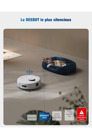 Aspirador robô lavador Ecovacs Mini Verde - 128 min de autonomia