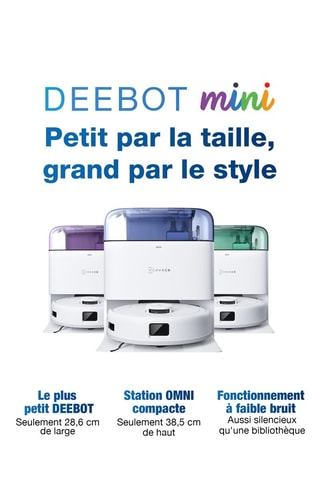 Aspirador robô lavador Ecovacs Mini Verde - 128 min de autonomia