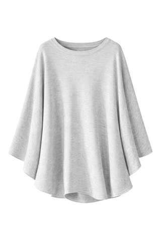 Poncho Mes essentiels - Gris chiné