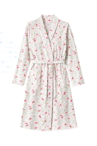 Déshabillé Les oiseaux s’invitent au jardin - Rose et vert d’eau