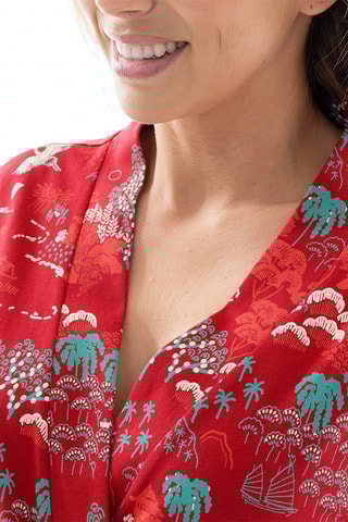Déshabillé Rêve D'estampes - Rouge