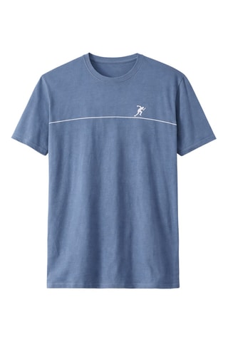 T-shirt de pyjama Ligne d'arrivée - Ciel chiné