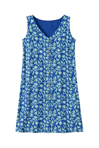 Robe droite Passion mer - Bleu roi et vert