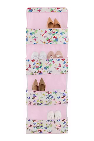 Rangement à suspendre Jolis papillons - Rose et blanc