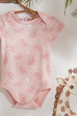 2 bodys Le Roi Lion - Rose