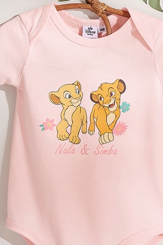 2 bodys Le Roi Lion - Rose