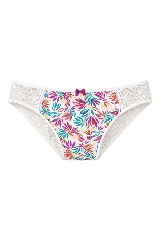 Culotte Balade tropicale - Ivoire et violet