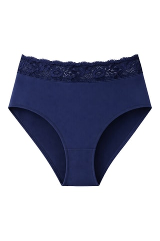 Culotte taille haute Tania - Bleu marine
